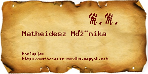 Matheidesz Mónika névjegykártya